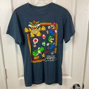 Pre-Owned Men’s Dark Blue Super Mario Graphic T-Shirt, Size S